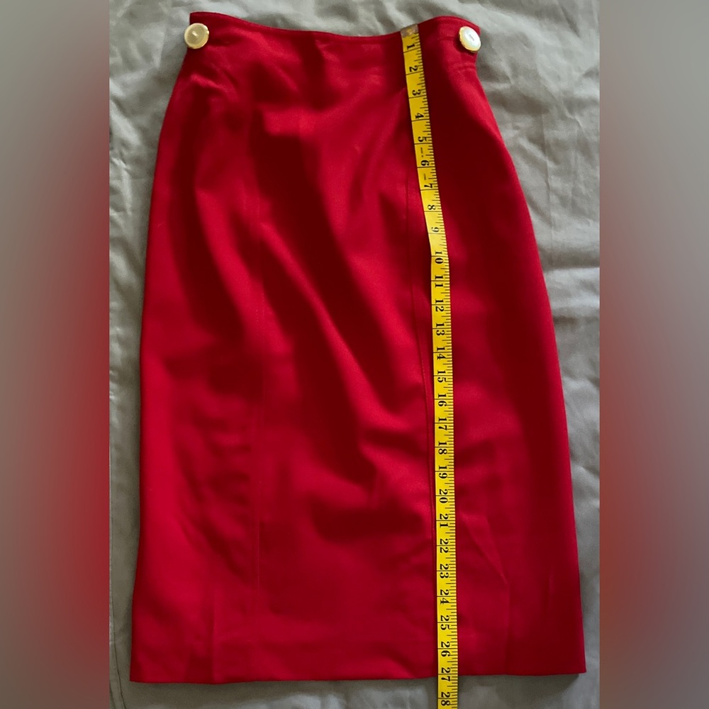 Valentino Vintage Red Skirt